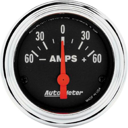 AUTO METER 2586 Chrome Ammeter 60-0-60Amp A48-2586